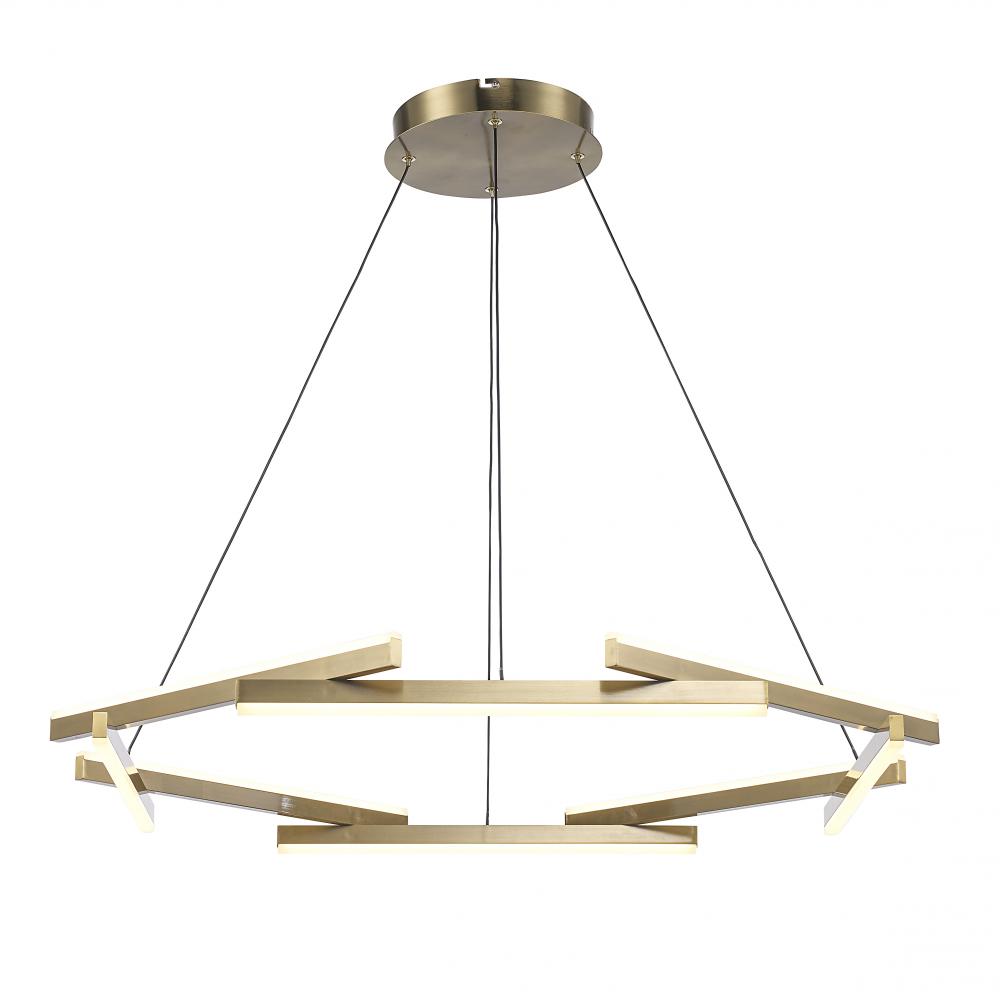 LED PENDANT 8 RODS 66W-AG